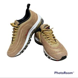 Rare Gold Swarovski Nike Air Max 97 LXX Sz 7.5-EUC